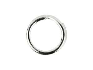 Silver 8mm Split Ring Solid Sterling Silver Easy Fit Jewellery Making Split Ring