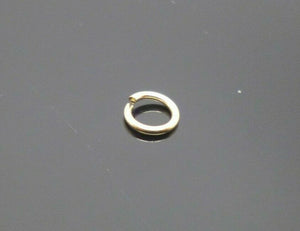 6mm jump ring 9ct yellow gold open, o ring jewellery making ring repair x 1