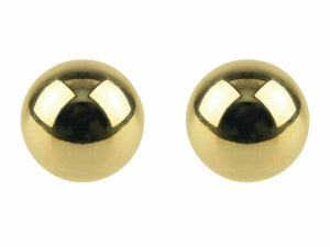 9ct Yellow Gold Round Ball Stud Sleeper Earring 4mm Plain Stud Earring SINGLE