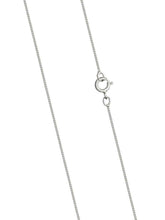 Load image into Gallery viewer, 9ct White Gold Chain 16 inch White Gold 0.5mm Diamond Cut Curb Chain 16&quot;/40cm
