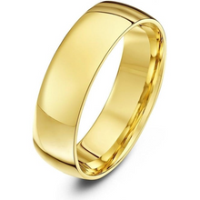 Load image into Gallery viewer, 18ct Yellow Gold Court BIG size EXTRA LARGE Wedding Ring Z+ ,Z1, Z2, Z3, Z4 plus
