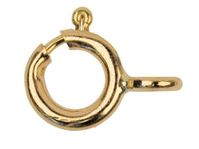 Load image into Gallery viewer, 9ct Gold 5mm CLOSED Bolt Ring Fastener Clasps Gold Jewellery Making Fastener x 1
