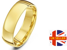 Load image into Gallery viewer, Large Wedding Ring Gold Wedding Ring BIG Size EXTRA LARGE 9ct Yellow Gold
