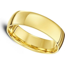 Load image into Gallery viewer, Large Wedding Ring Gold Wedding Ring BIG Size EXTRA LARGE 9ct Yellow Gold
