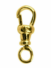 Load image into Gallery viewer, 9ct gold 15mm Albert Swivel Fastener 9ct Gold Jewellery Fastener Open Ring
