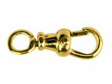 Load image into Gallery viewer, 9ct gold 15mm Albert Swivel Fastener 9ct Gold Jewellery Fastener Open Ring
