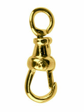 Load image into Gallery viewer, 9ct gold 15mm Albert Swivel Fastener 9ct Gold Jewellery Fastener Open Ring
