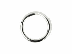 925 Sterling Silver 7mm Split Ring Solid Silver Easy Fit Jewellery Making x 1