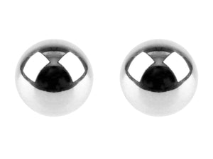 Silver Stud Earrings Round Ball Stud Earrings 4mm, 5mm, 6mm Sterling Silver Stud