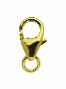 14ct Gold Bonded 8mm Trigger Clasp Open Jump Ring Jewellery Fastener