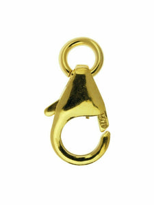 14ct Gold Bonded 8mm Trigger Clasp Open Jump Ring Jewellery Fastener