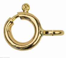 Load image into Gallery viewer, 9ct Gold Rolled Gold 5mm Bolt Ring Open Jewellery Fastener - Gold Clasp x 1
