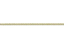 Load image into Gallery viewer, 9ct Gold Diamond Cut Curb Chain 0.5mm  16&quot;/40cm Gold Necklace 9ct Yellow Gold
