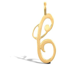 Load image into Gallery viewer, 9CT GOLD INITIAL SCRIPT PENDANT SOLID 9CT GOLD LETTER INITIAL 9CT YELLOW GOLD
