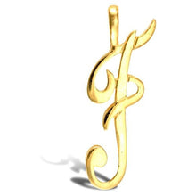 Load image into Gallery viewer, 9CT GOLD INITIAL SCRIPT PENDANT SOLID 9CT GOLD LETTER INITIAL 9CT YELLOW GOLD
