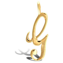 Load image into Gallery viewer, 9CT GOLD INITIAL SCRIPT PENDANT SOLID 9CT GOLD LETTER INITIAL 9CT YELLOW GOLD
