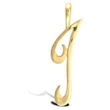 Load image into Gallery viewer, 9CT GOLD INITIAL SCRIPT PENDANT SOLID 9CT GOLD LETTER INITIAL 9CT YELLOW GOLD
