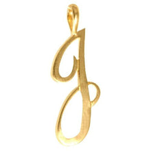 Load image into Gallery viewer, 9CT GOLD INITIAL SCRIPT PENDANT SOLID 9CT GOLD LETTER INITIAL 9CT YELLOW GOLD
