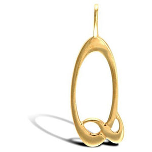 9CT GOLD INITIAL SCRIPT PENDANT SOLID 9CT GOLD LETTER INITIAL 9CT YELLOW GOLD