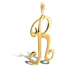 Load image into Gallery viewer, 9CT GOLD INITIAL SCRIPT PENDANT SOLID 9CT GOLD LETTER INITIAL 9CT YELLOW GOLD
