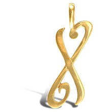 Load image into Gallery viewer, 9CT GOLD INITIAL SCRIPT PENDANT SOLID 9CT GOLD LETTER INITIAL 9CT YELLOW GOLD
