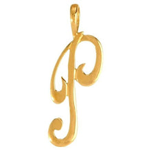 Load image into Gallery viewer, 9CT GOLD INITIAL SCRIPT PENDANT SOLID 9CT GOLD LETTER INITIAL 9CT YELLOW GOLD
