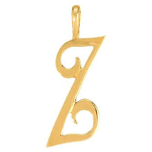 Load image into Gallery viewer, 9CT GOLD INITIAL SCRIPT PENDANT SOLID 9CT GOLD LETTER INITIAL 9CT YELLOW GOLD
