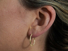 Load image into Gallery viewer, 20mm Gold Hoop Earrings 14ct Gold Bonded Hoop Earrings 14ct Gold x SINGLE
