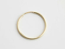 Load image into Gallery viewer, 20mm Gold Hoop Earrings 14ct Gold Bonded Hoop Earrings 14ct Gold x SINGLE
