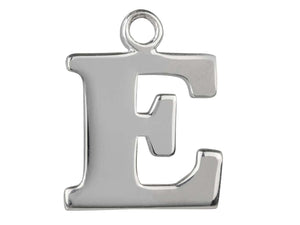 Silver Initial Pendant Sterling Silver Name Pendant All Letters Solid Silver