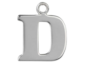 Silver Initial Pendant Sterling Silver Name Pendant All Letters Solid Silver