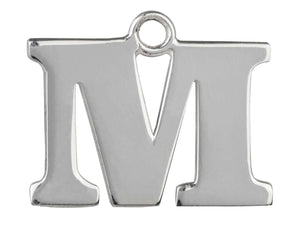 Silver Initial Pendant Sterling Silver Name Pendant All Letters Solid Silver