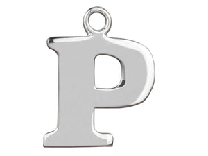 Silver Initial Pendant Sterling Silver Name Pendant All Letters Solid Silver