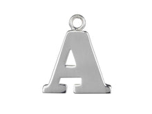 Load image into Gallery viewer, Silver Initial Pendant Sterling Silver Name Pendant All Letters Solid Silver
