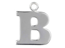 Load image into Gallery viewer, Silver Initial Pendant Sterling Silver Name Pendant All Letters Solid Silver
