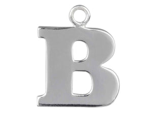 Silver Initial Pendant Sterling Silver Name Pendant All Letters Solid Silver