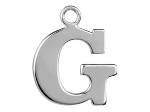 Silver Initial Pendant Sterling Silver Name Pendant All Letters Solid Silver