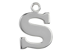 Silver Initial Pendant Sterling Silver Name Pendant All Letters Solid Silver