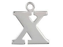 Load image into Gallery viewer, Silver Initial Pendant Sterling Silver Name Pendant All Letters Solid Silver
