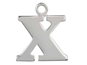 Silver Initial Pendant Sterling Silver Name Pendant All Letters Solid Silver