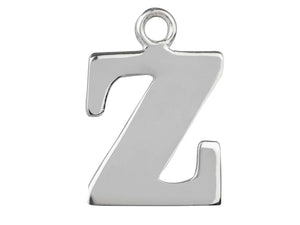 Silver Initial Pendant Sterling Silver Name Pendant All Letters Solid Silver